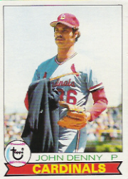 1979 Topps Baseball Cards      059      John Denny DP